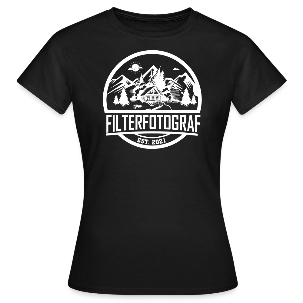 Filterfotograf Shirt - Retro Design 1 - Schwarz