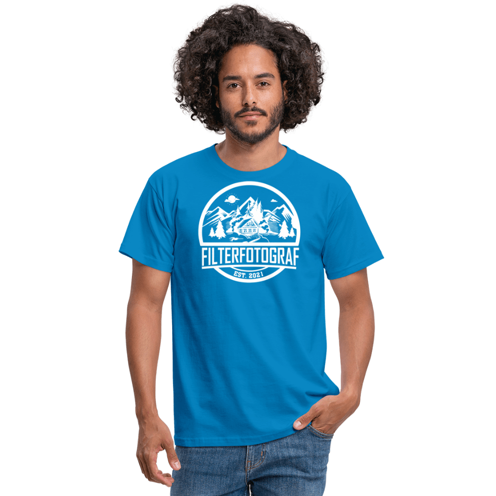 Filterfotograf - Retro Shirt - 1 - Royalblau