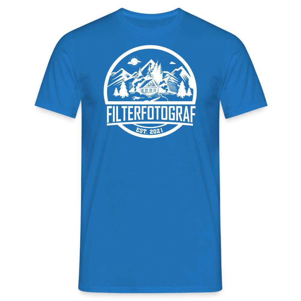 Filterfotograf - Retro Shirt - 1 - Royalblau