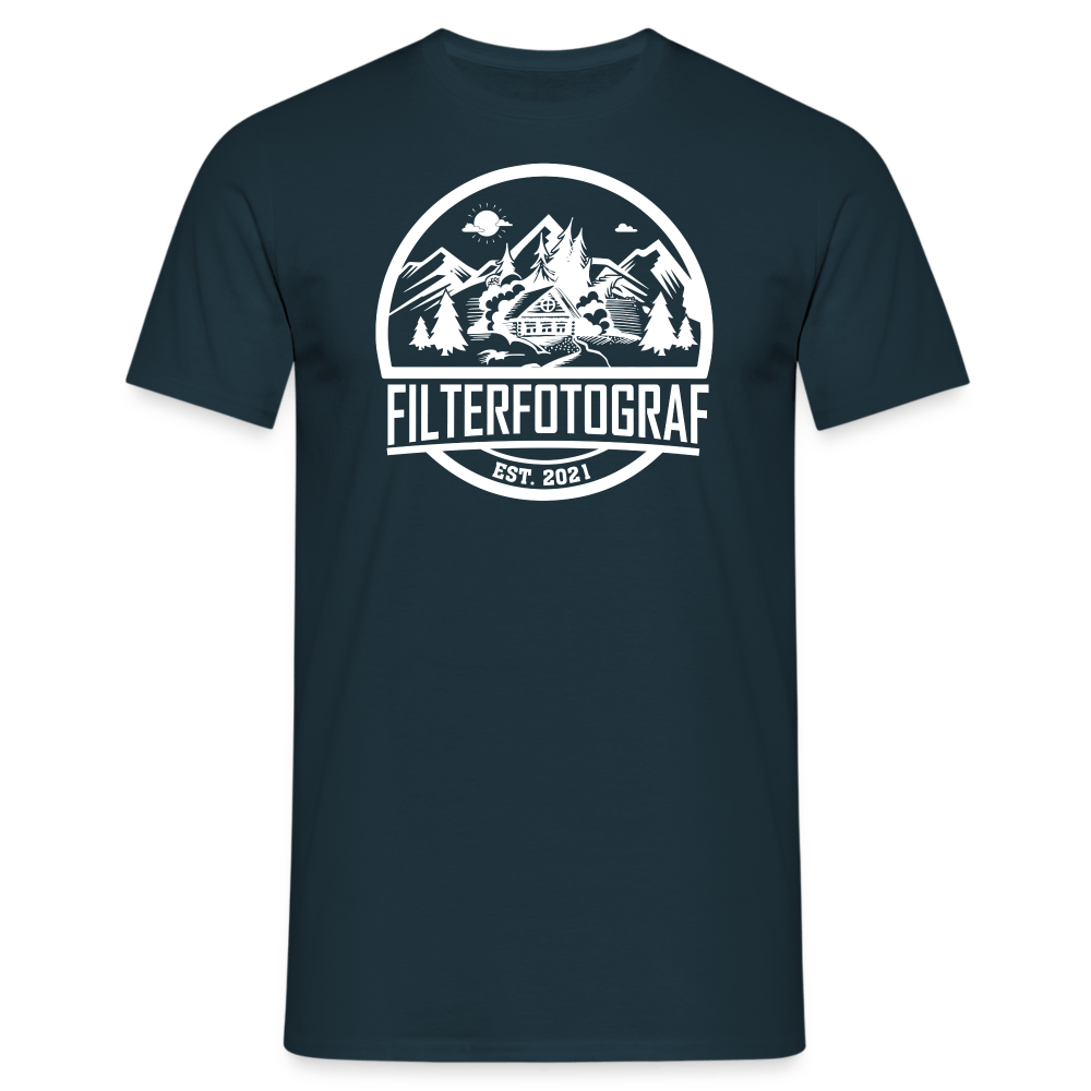 Filterfotograf - Retro Shirt - 1 - Navy