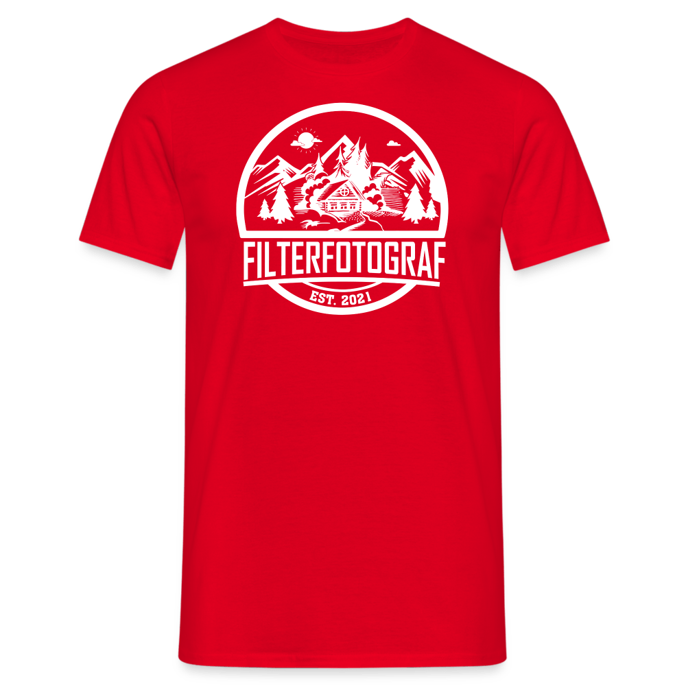 Filterfotograf - Retro Shirt - 1 - Rot