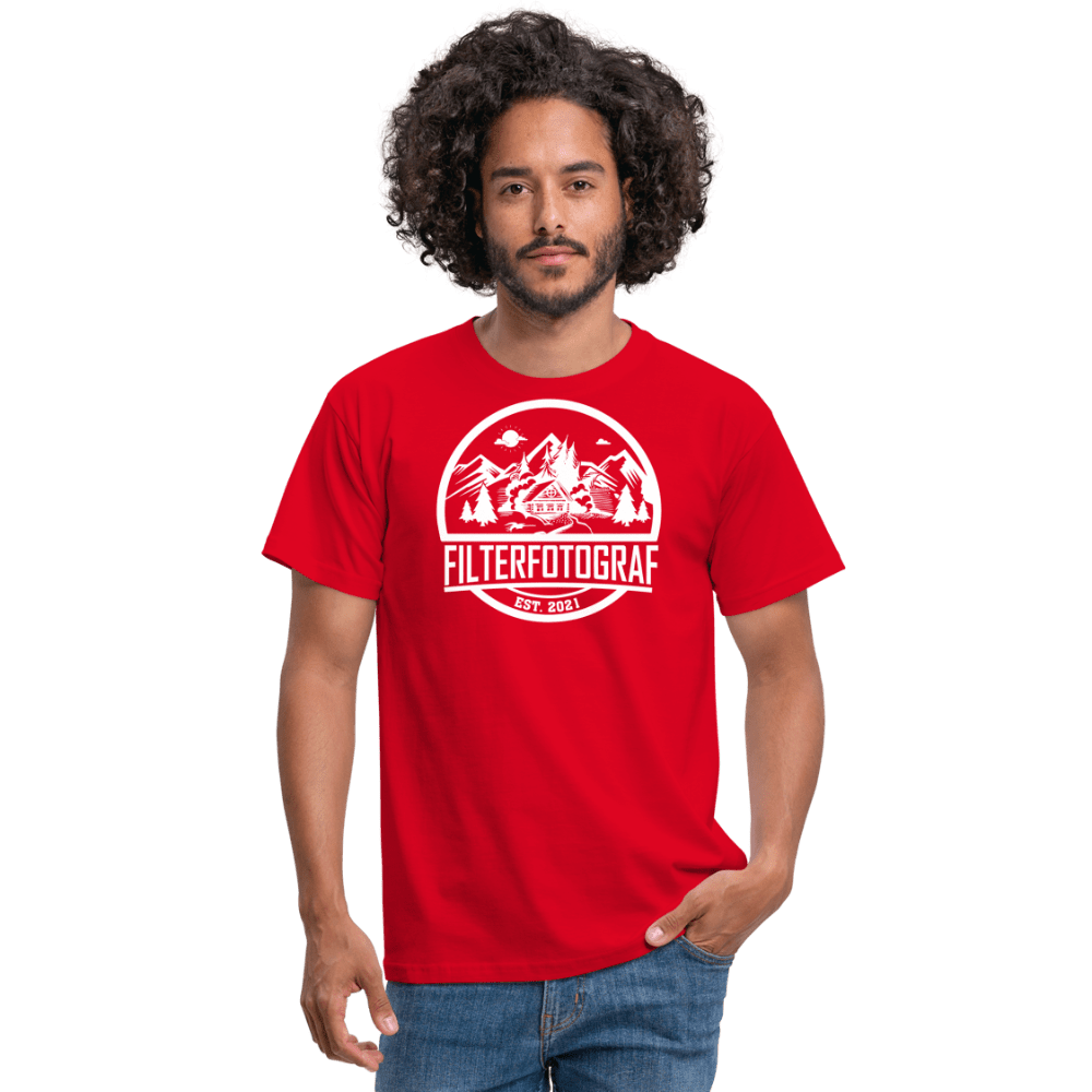 Filterfotograf - Retro Shirt - 1 - Rot