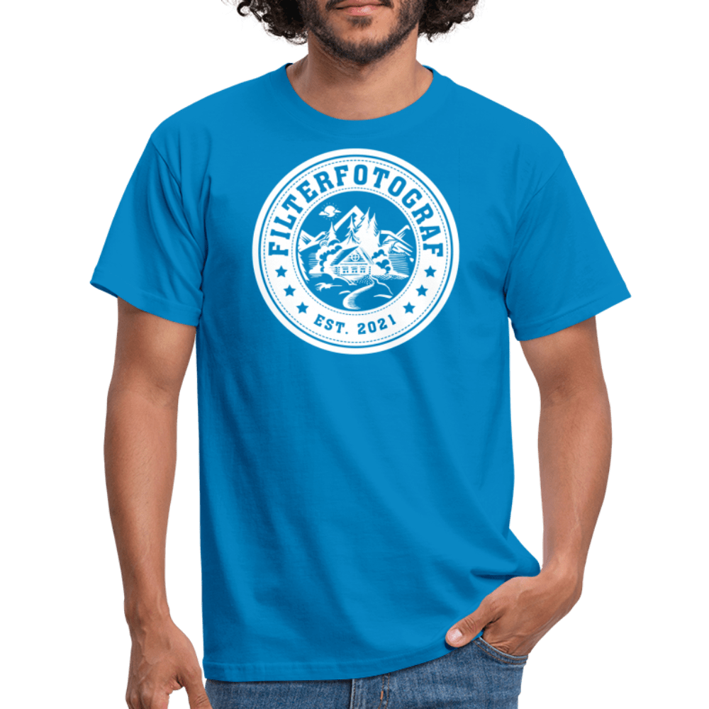 Filterfotograf - Retro Shirt - 2 - Royalblau
