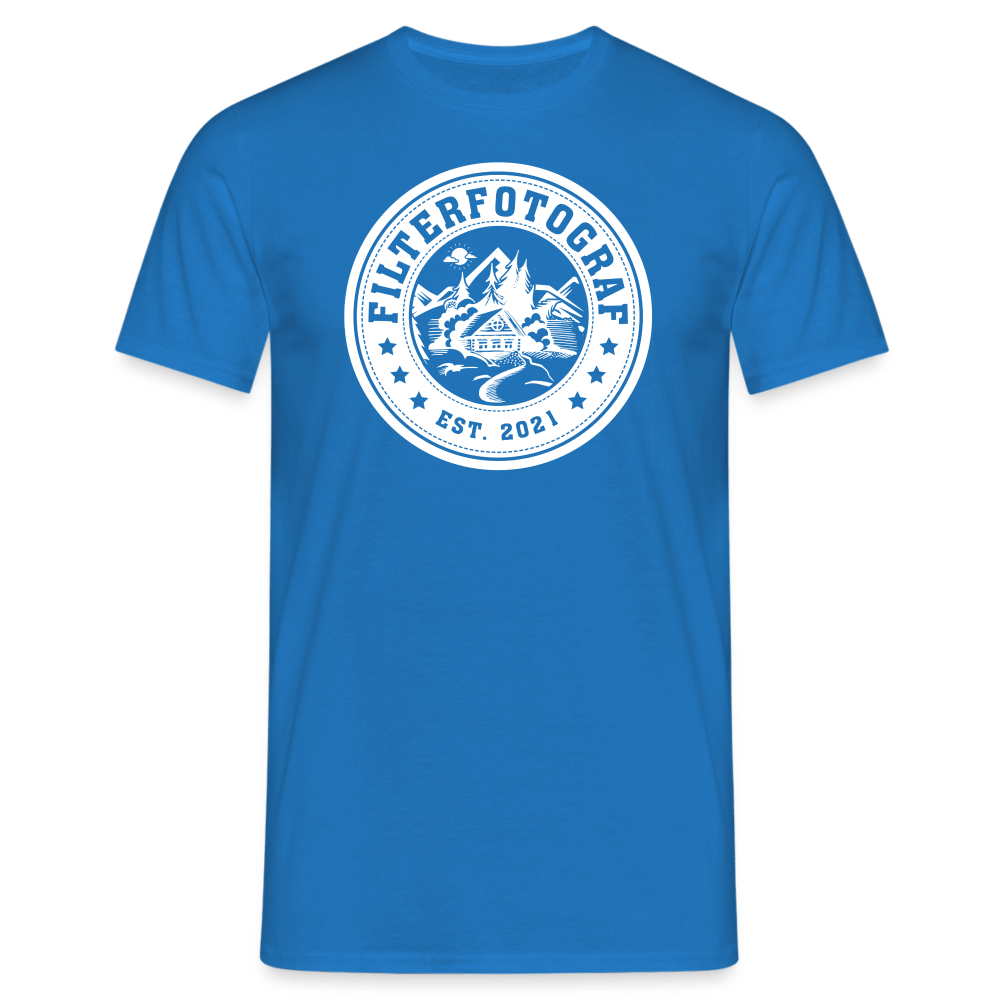 Filterfotograf - Retro Shirt - 2 - Royalblau