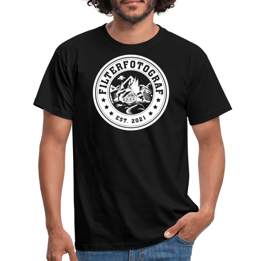 Filterfotograf - Retro Shirt - 2 - Schwarz