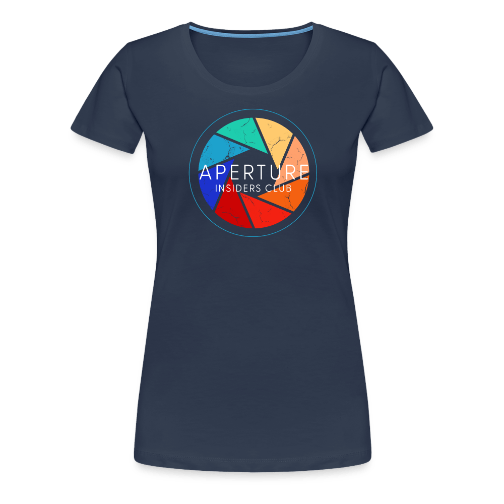 Aperture - Frauen Premium T-Shirt - Navy