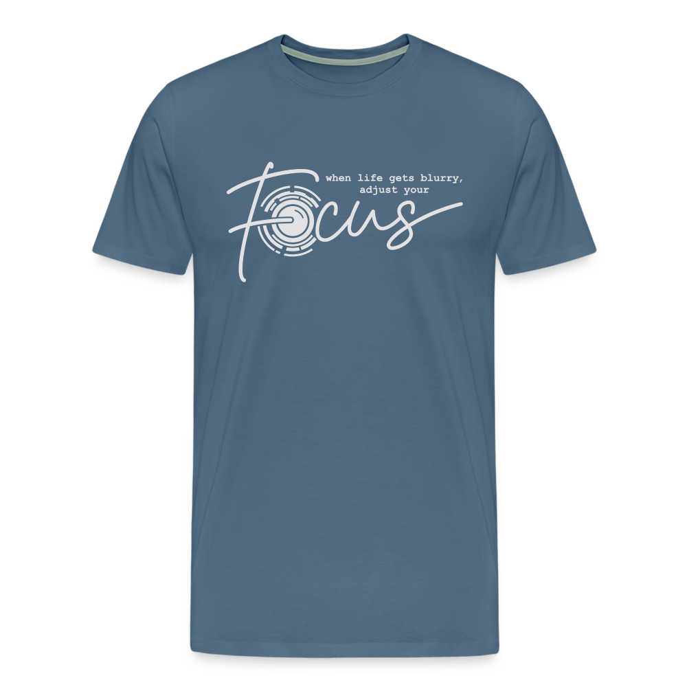 Fotografen Shirt - Focus - Blaugrau