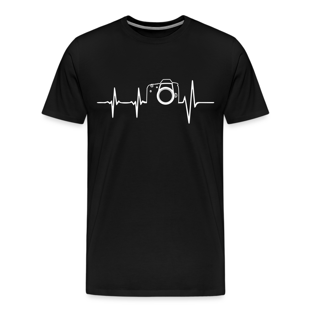 Fotogrfen Shirt - Herzschlag - Schwarz