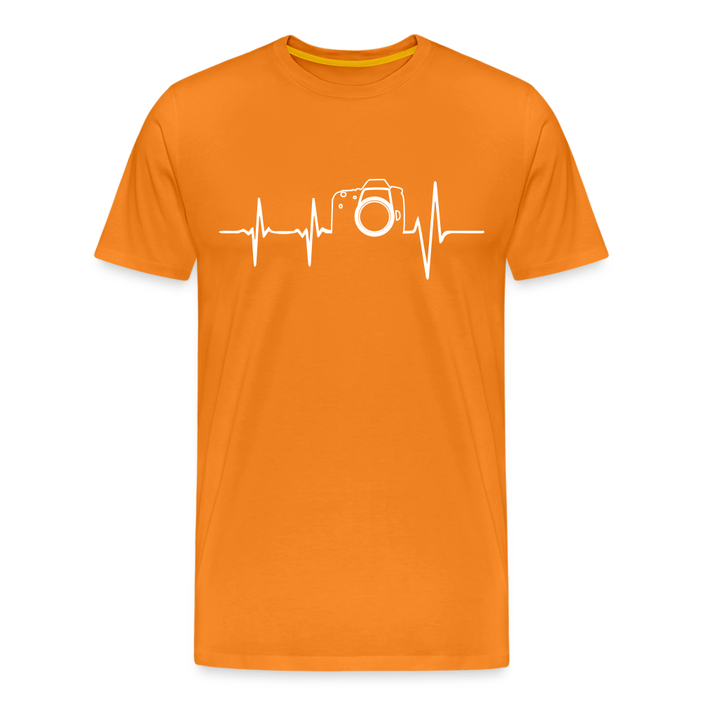 Fotogrfen Shirt - Herzschlag - Orange