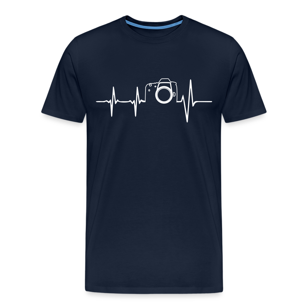 Fotogrfen Shirt - Herzschlag - Navy
