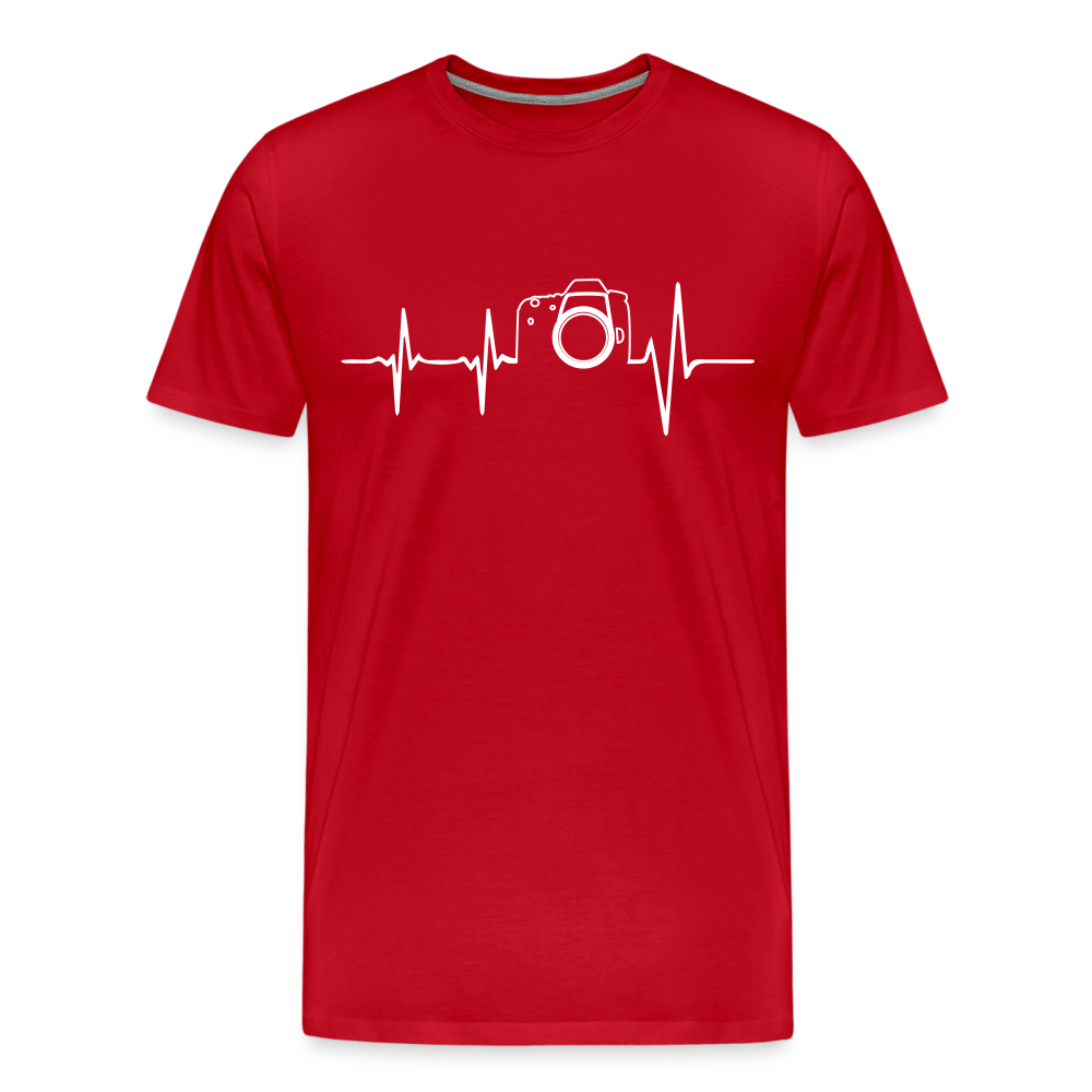 Fotogrfen Shirt - Herzschlag - Rot
