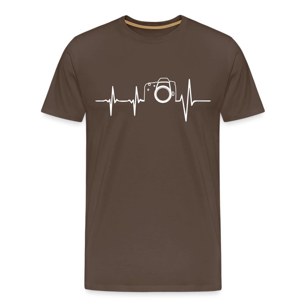 Fotogrfen Shirt - Herzschlag - Edelbraun