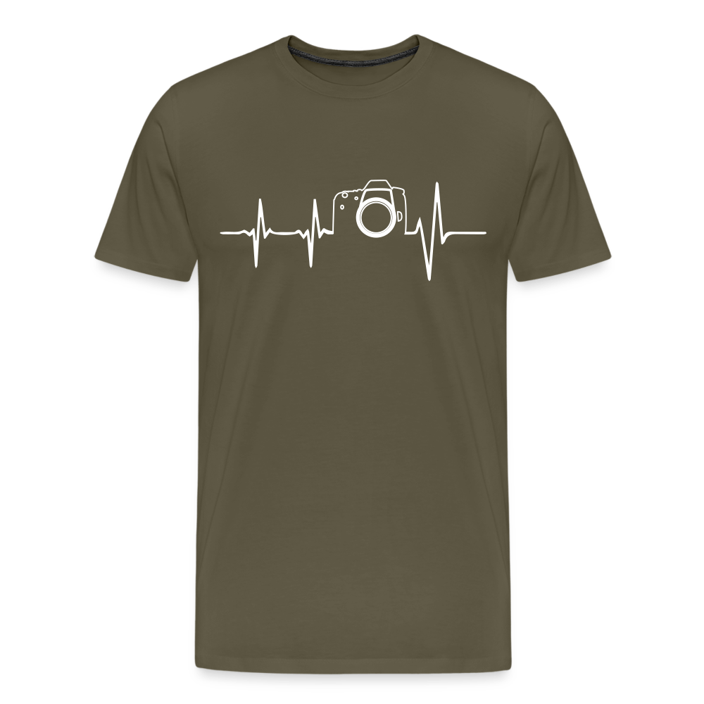 Fotogrfen Shirt - Herzschlag - Khaki
