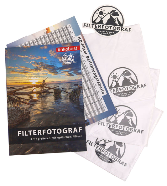 Filterfotograf – Fotografieren mit optischen Filtern – Bundle Edition inkl. Sticker & 3x XXL Filtertüchern