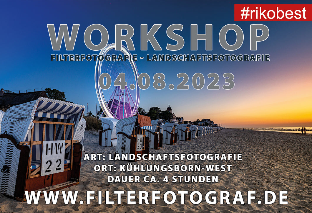 Landschafts Fotografie Fotokurs 04.08.2023 Kühlungsborn West - Langzeitbelichtung, optische Filter, Bildgestaltung