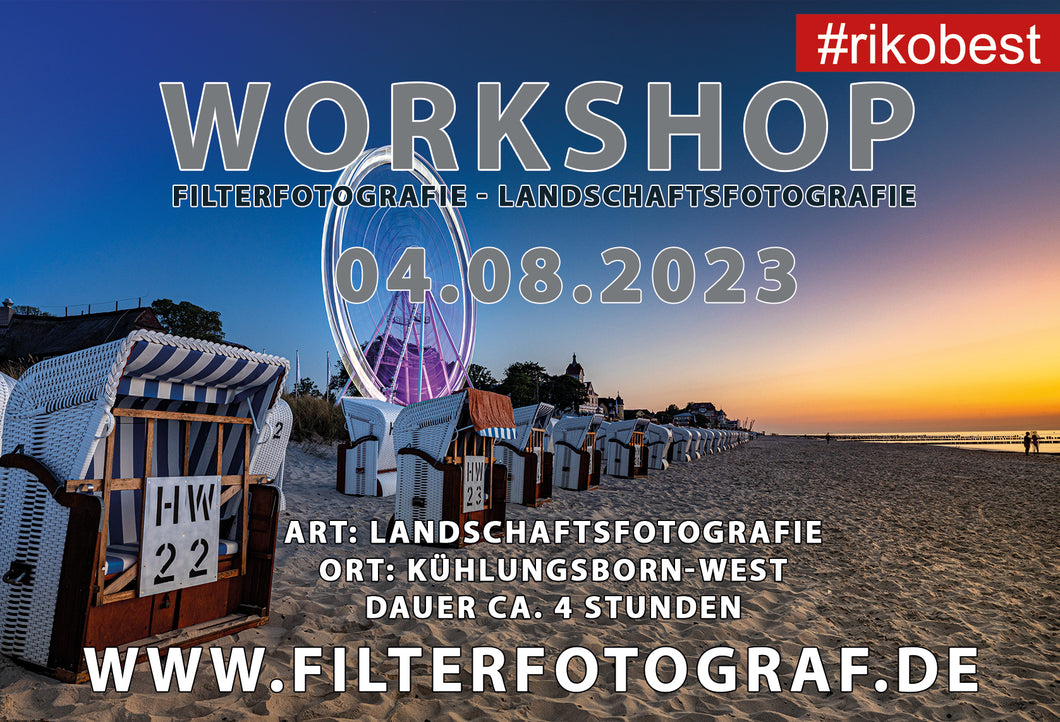 Landschafts Fotografie Fotokurs 04.08.2023 Kühlungsborn West - Langzeitbelichtung, optische Filter, Bildgestaltung