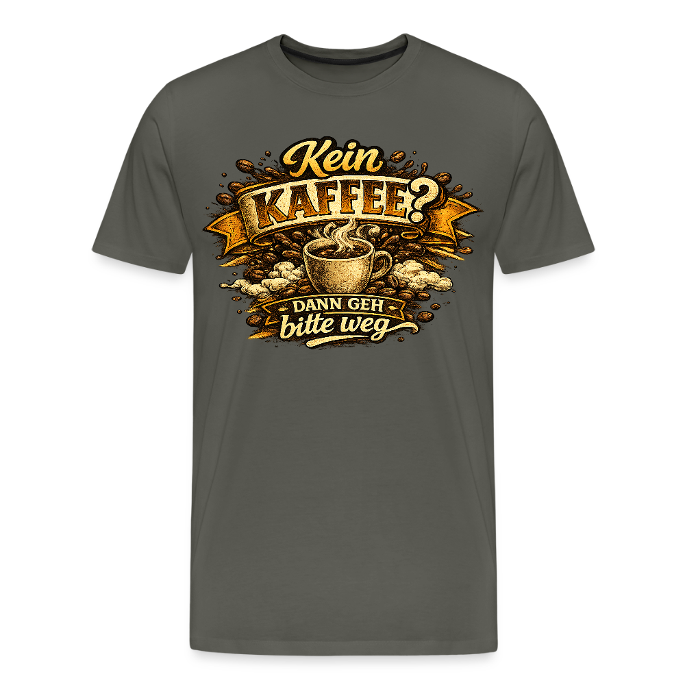 Kaffee -  FILTERFOTOGRAF® Männer Premium T-Shirt - Asphalt