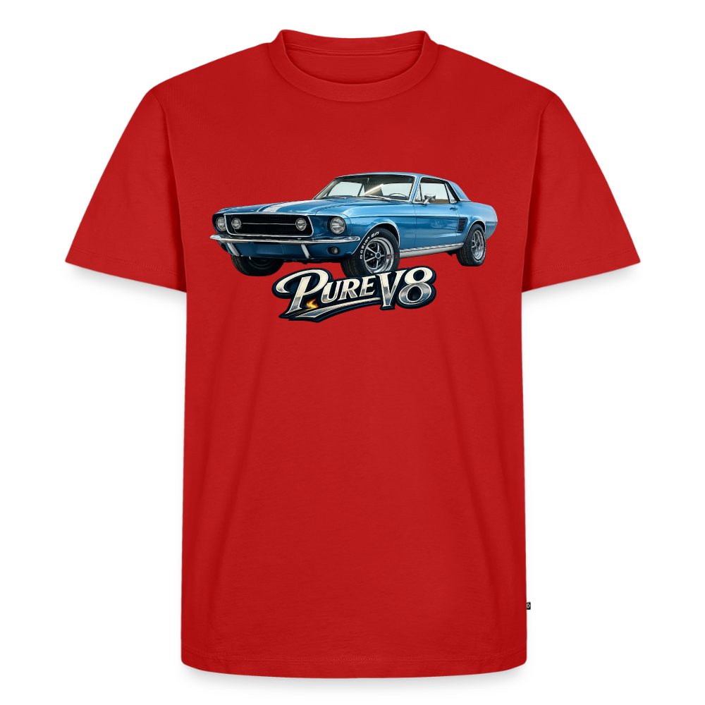 Pure V8 – Männer Premium T-Shirt - Rot