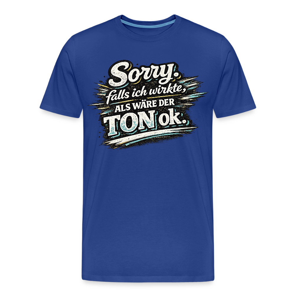 Der Ton -  FILTERFOTOGRAF® Männer Premium T-Shirt - Königsblau