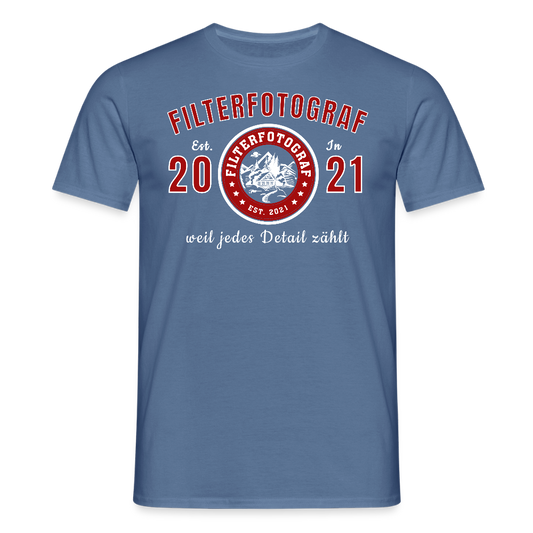 Männer T-Shirt - Taubenblau 