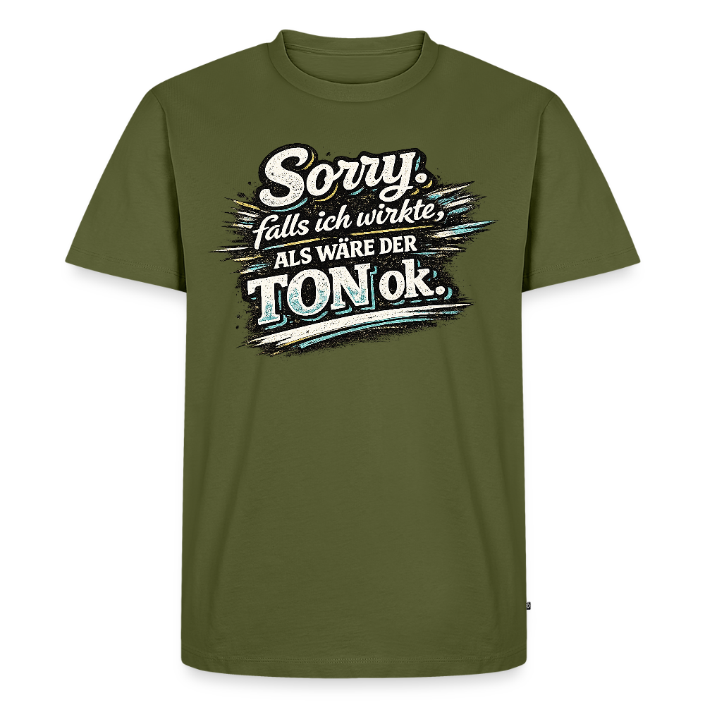 Der Ton -  FILTERFOTOGRAF® Männer Premium T-Shirt - Khaki