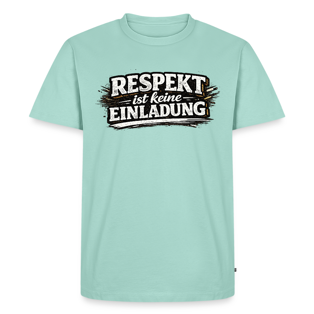 Respekt -  FILTERFOTOGRAF® Männer Premium T-Shirt - Mint 