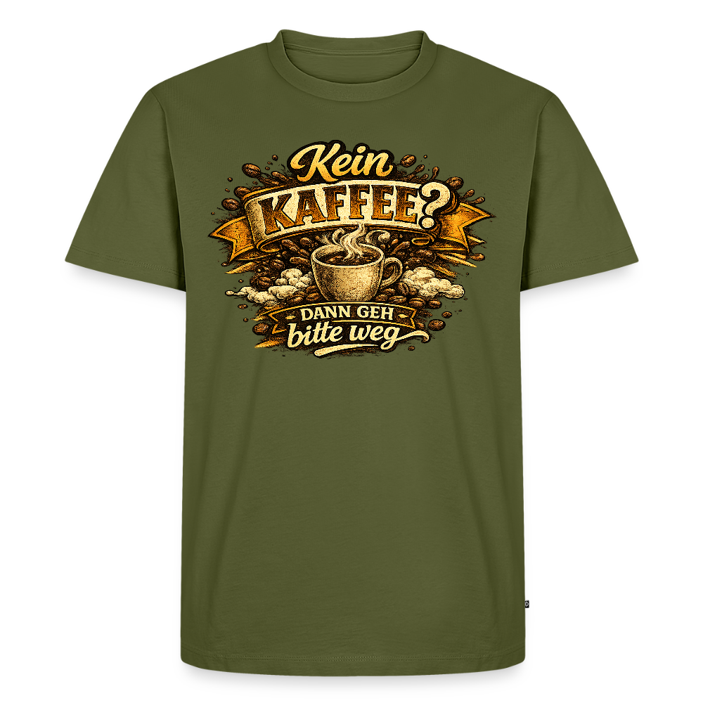Kaffee -  FILTERFOTOGRAF® Männer Premium T-Shirt - Khaki