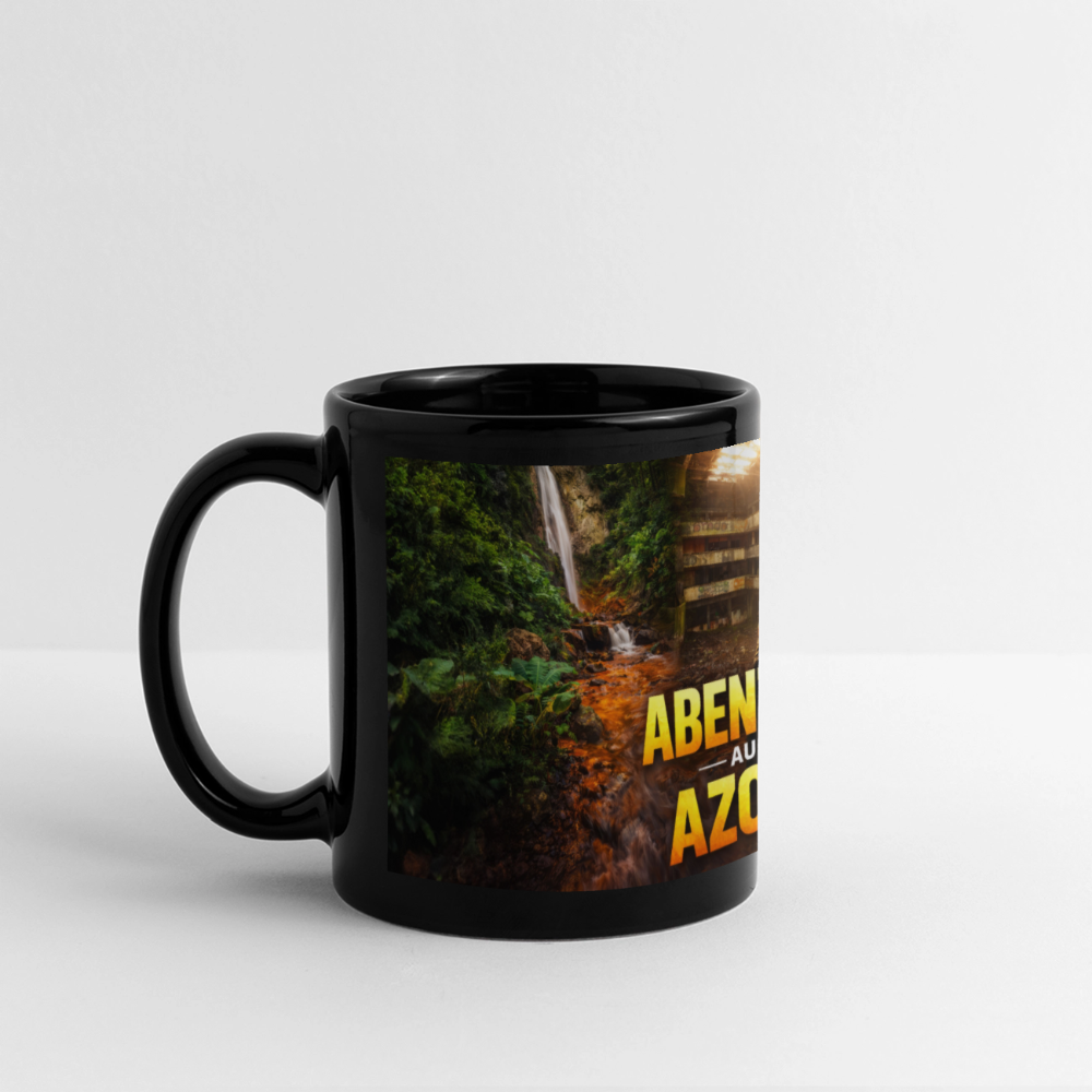 Panoramatasse farbigAbenteuer Azoren - Schwarz