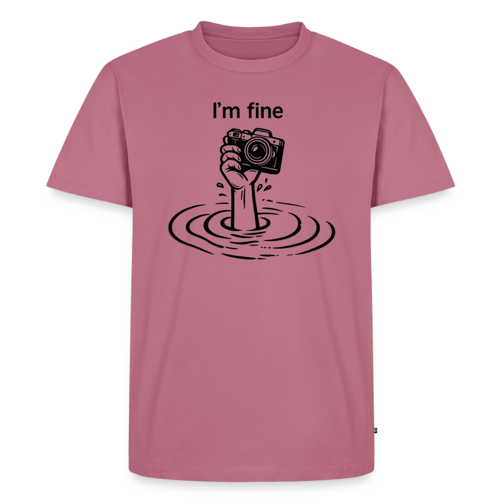 I'm fine Fotografen Shirt  – Männer Premium T-Shirt - Mauve