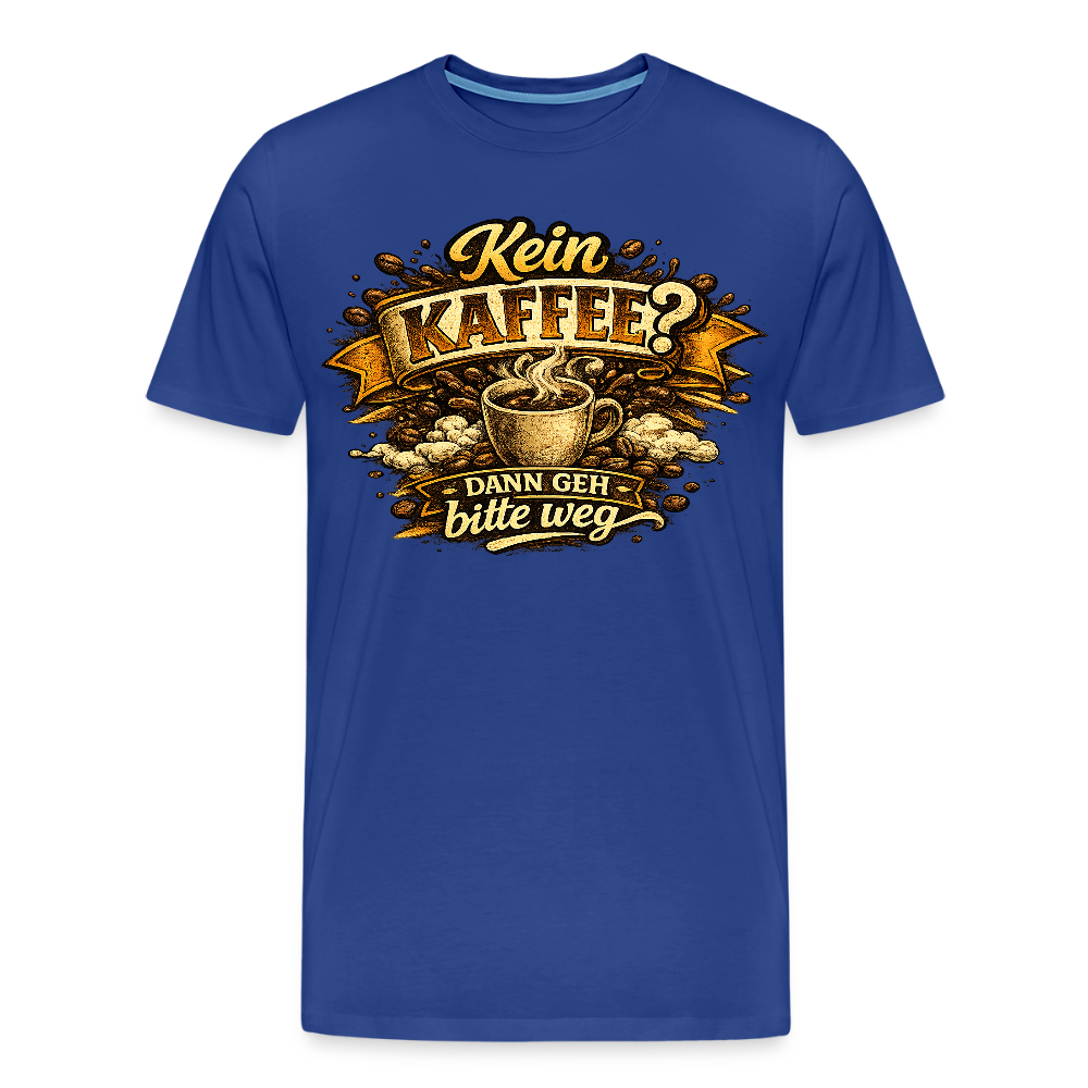Kaffee -  FILTERFOTOGRAF® Männer Premium T-Shirt - Königsblau