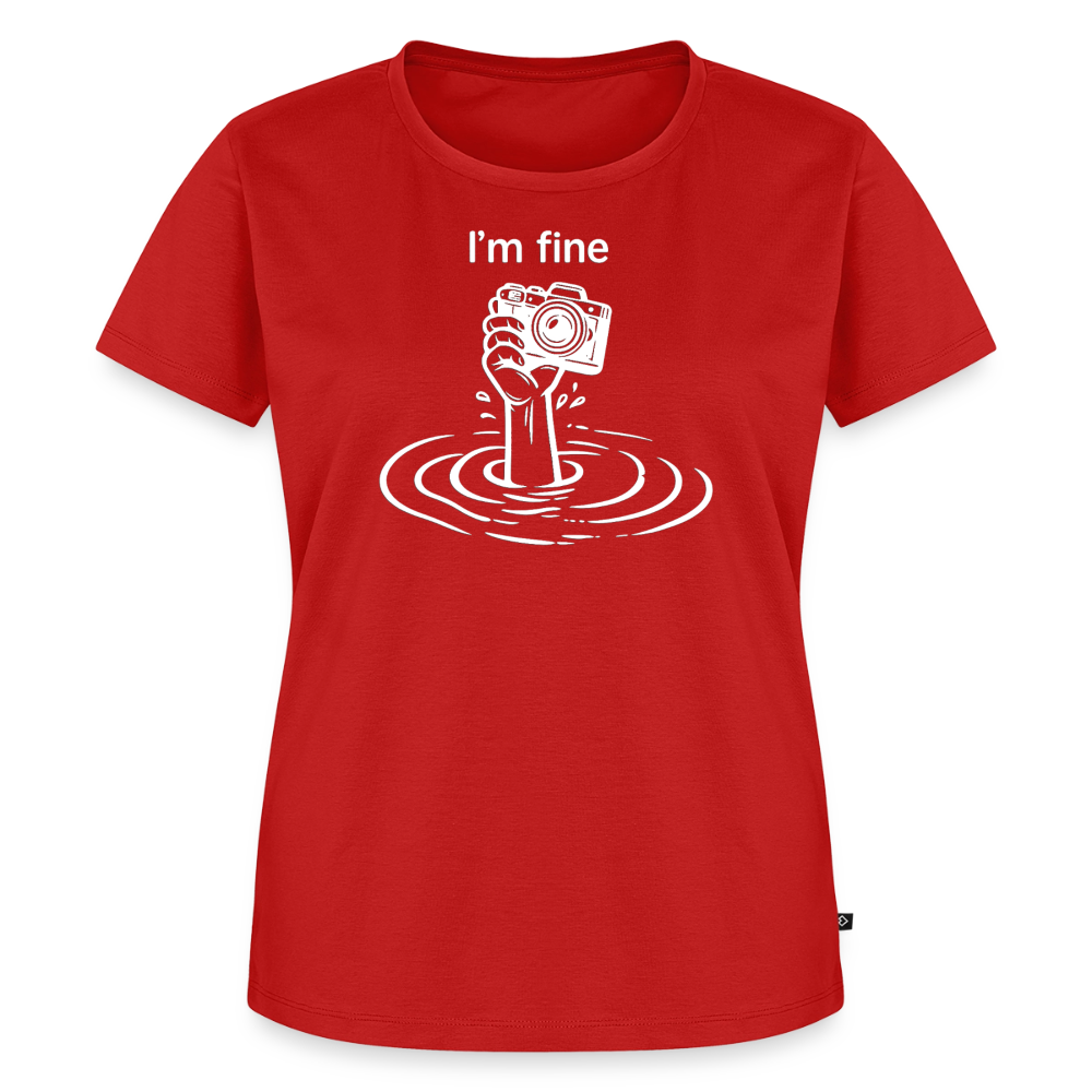 I'm fine Fotografen Shirt Frauen - Rot
