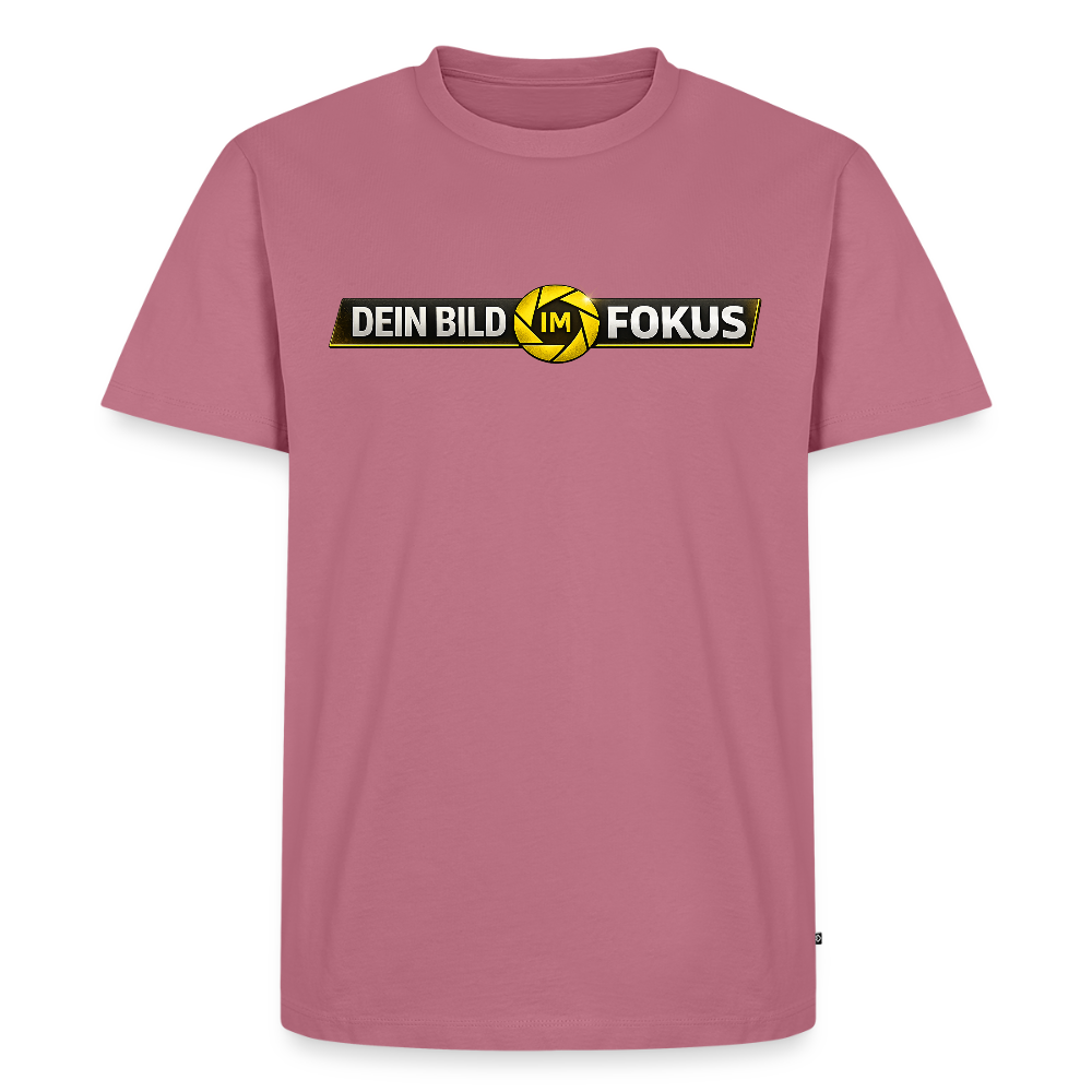 FILTERFOTOGRAF® Männer Premium T-Shirt – Front- & Rückendruck, nachhaltig & fair produziert - Mauve