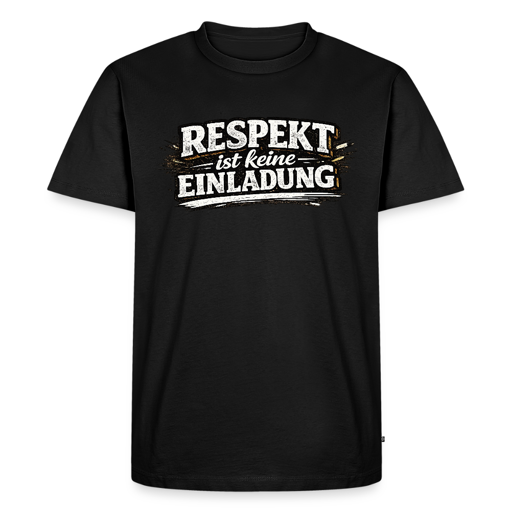 Respekt -  FILTERFOTOGRAF® Männer Premium T-Shirt - Schwarz