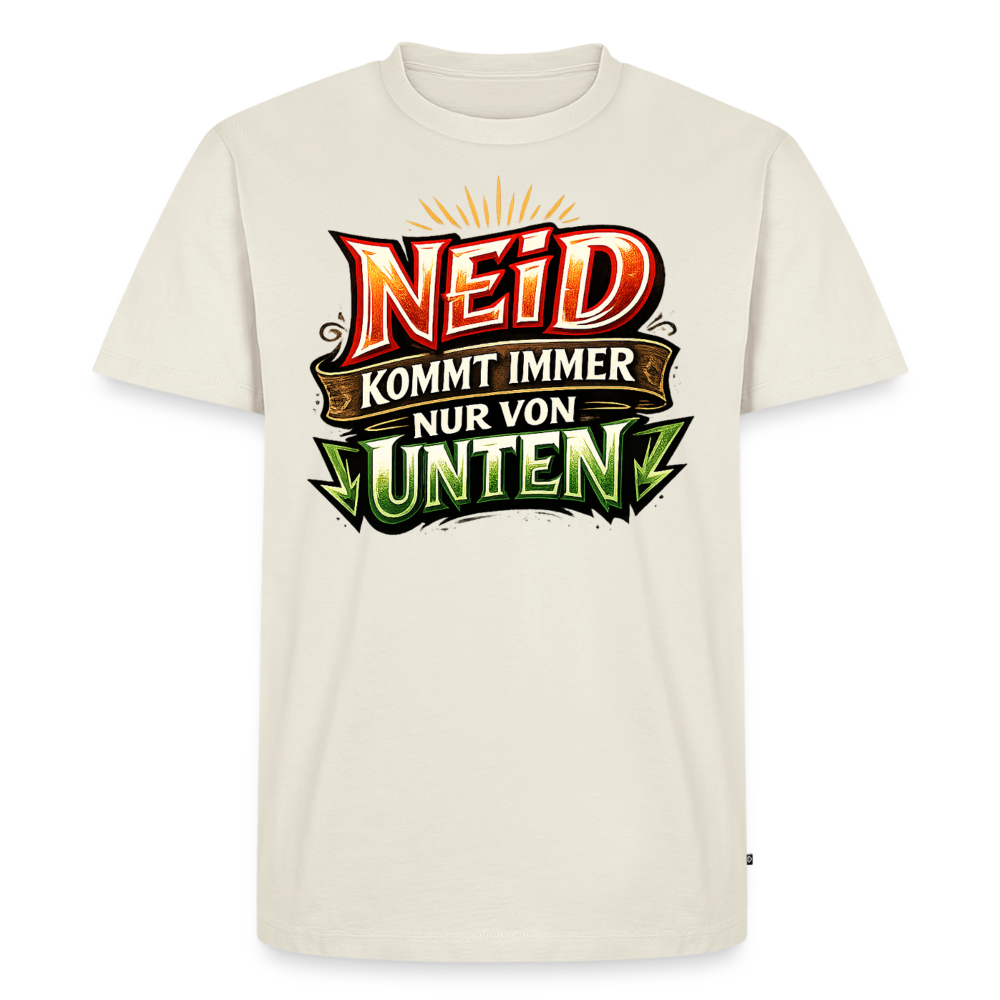 Neid Fotografen Shirt  – Männer Premium T-Shirt - Naturweiß