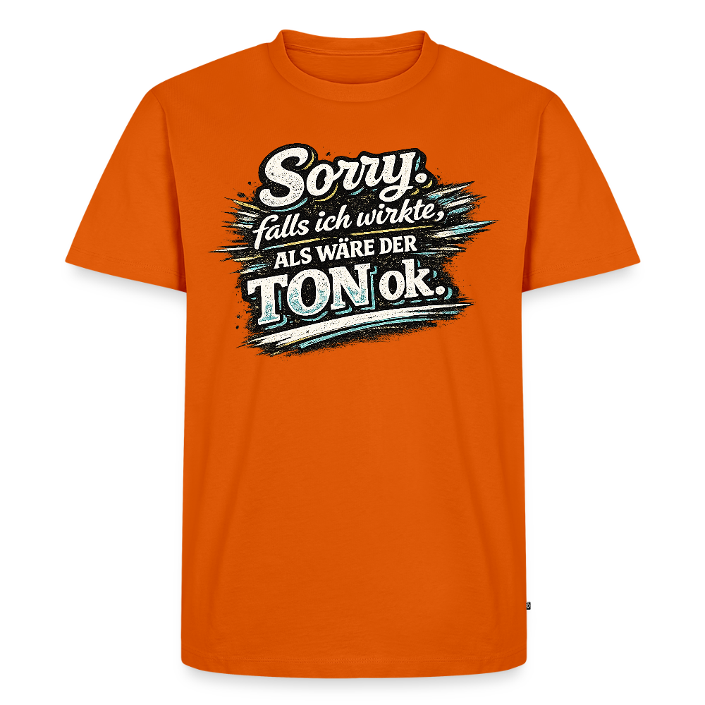 Der Ton -  FILTERFOTOGRAF® Männer Premium T-Shirt - Orange 