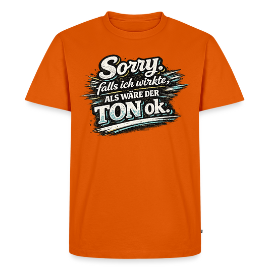 Der Ton -  FILTERFOTOGRAF® Männer Premium T-Shirt - Orange 