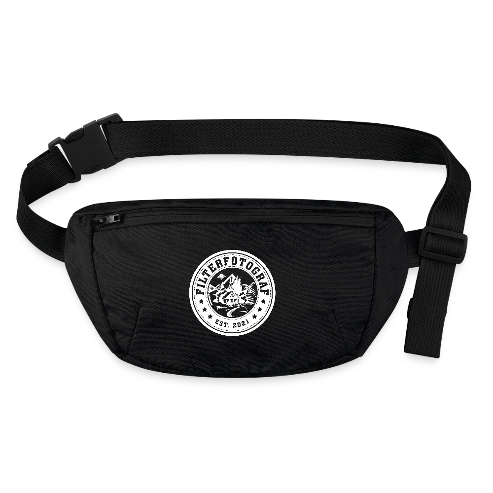 FILTERFOTOGRAF® Canvas Gürteltasche – Nachhaltige Hip Bag aus recycelter Baumwolle & Polyester - Schwarz