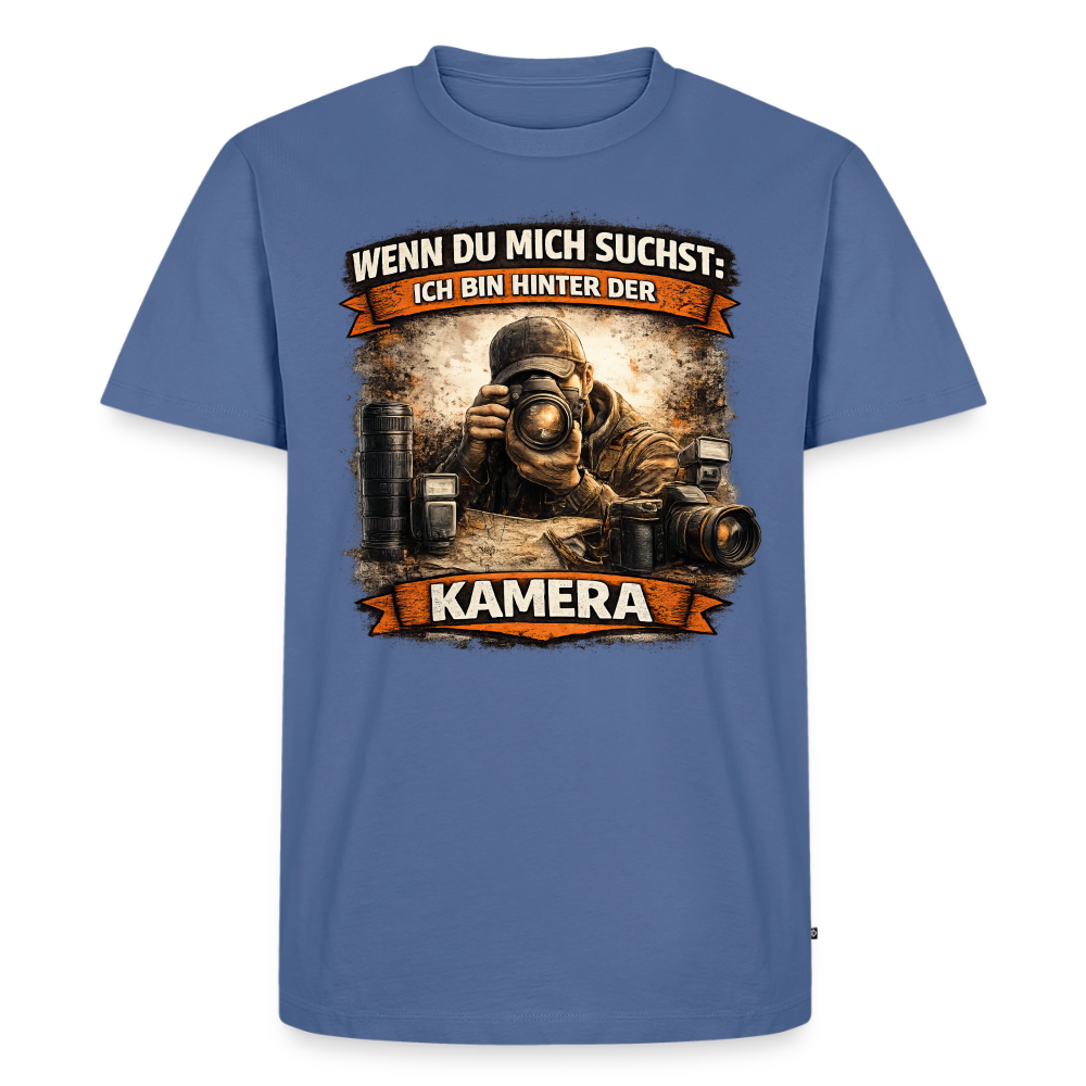 Fotograf - ich bin hinter der Kamera - Taubenblau