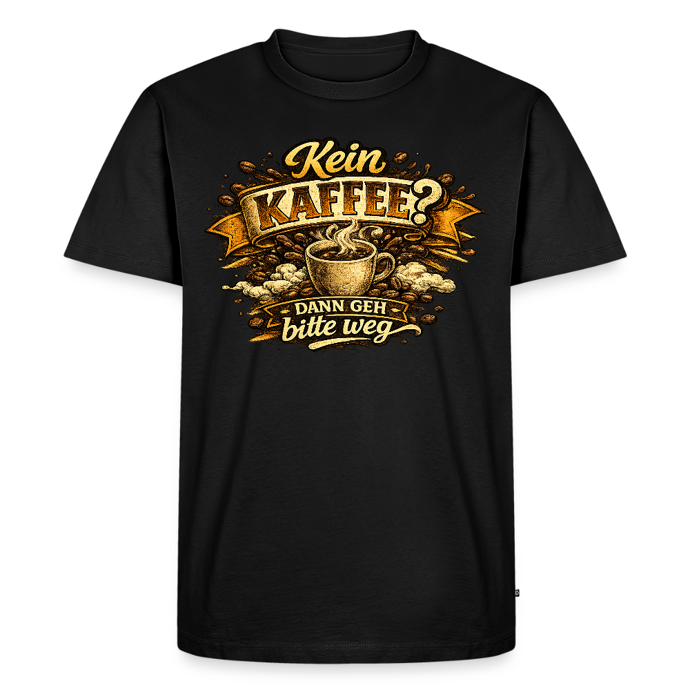 Kaffee -  FILTERFOTOGRAF® Männer Premium T-Shirt - Schwarz
