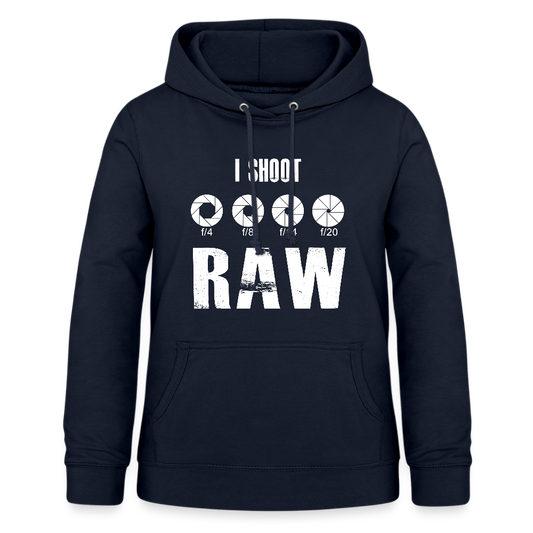 Filterfotograf Damen Hoodie – Fotografie Kapuzenpullover für Outdoor & Freizeit - Navy