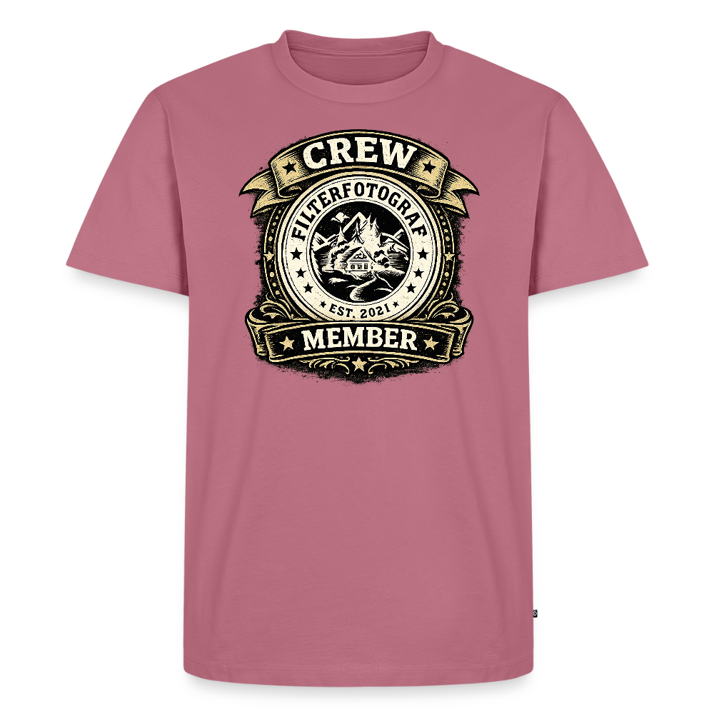 Crew -  FILTERFOTOGRAF® Männer Premium T-Shirt - Mauve