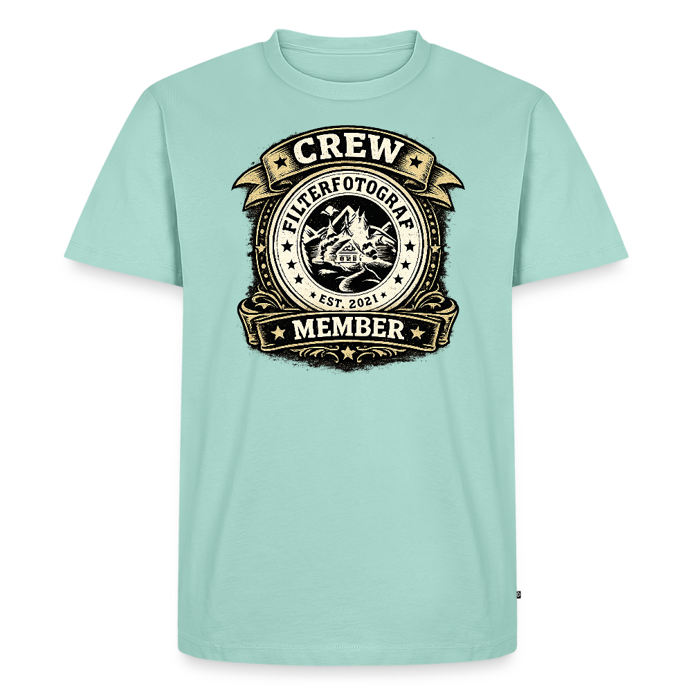 Crew -  FILTERFOTOGRAF® Männer Premium T-Shirt - Mint 