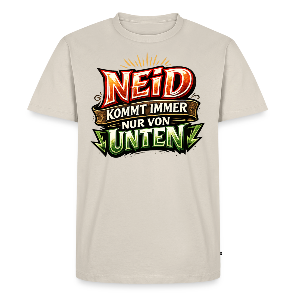 Neid Fotografen Shirt  – Männer Premium T-Shirt - Beige