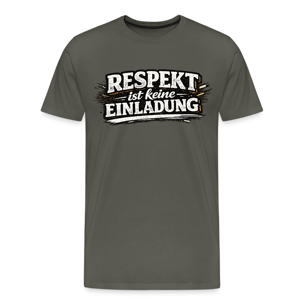 Respekt -  FILTERFOTOGRAF® Männer Premium T-Shirt - Asphalt
