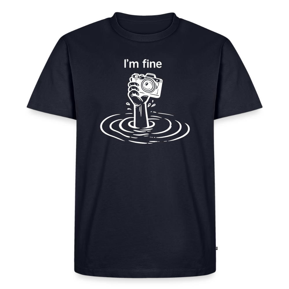 I'm fine Fotografen Shirt  – Männer Premium T-Shirt - Navy