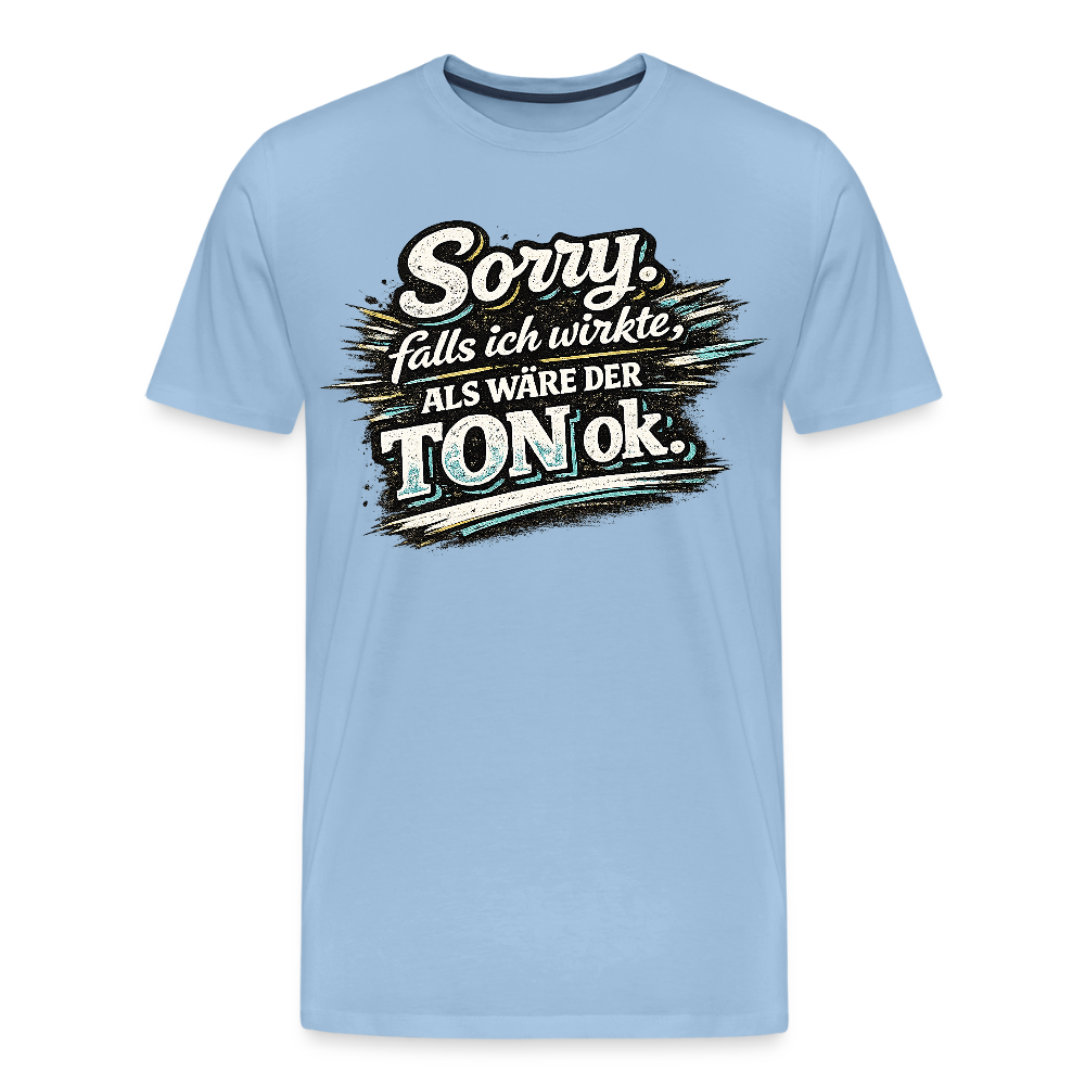 Der Ton -  FILTERFOTOGRAF® Männer Premium T-Shirt - Sky