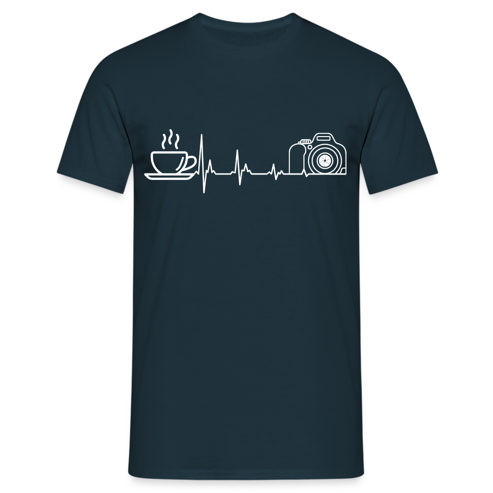 Fotografen Shirt - Kaffe und Fotografie - Navy
