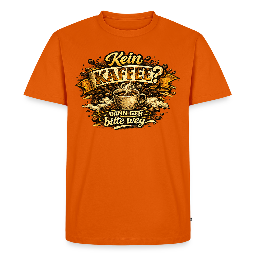 Kaffee -  FILTERFOTOGRAF® Männer Premium T-Shirt - Orange 