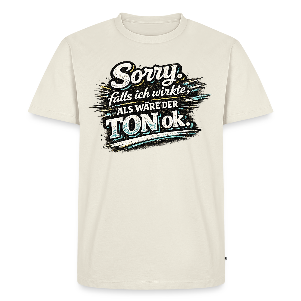 Der Ton -  FILTERFOTOGRAF® Männer Premium T-Shirt - Naturweiß