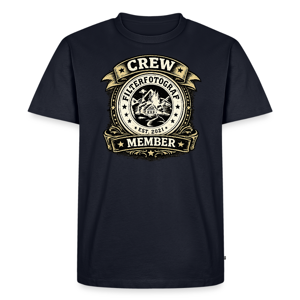 Crew -  FILTERFOTOGRAF® Männer Premium T-Shirt - Navy